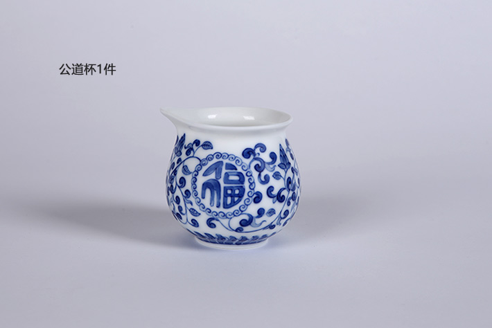 8头手绘功夫茶具福寿绵延-产品中心-景德镇陶瓷集团有限责任公司