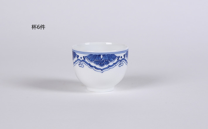 7头釉下手绘五彩茶具--繁华祥瑞-产品中心-景德镇陶瓷集团有限责任公司