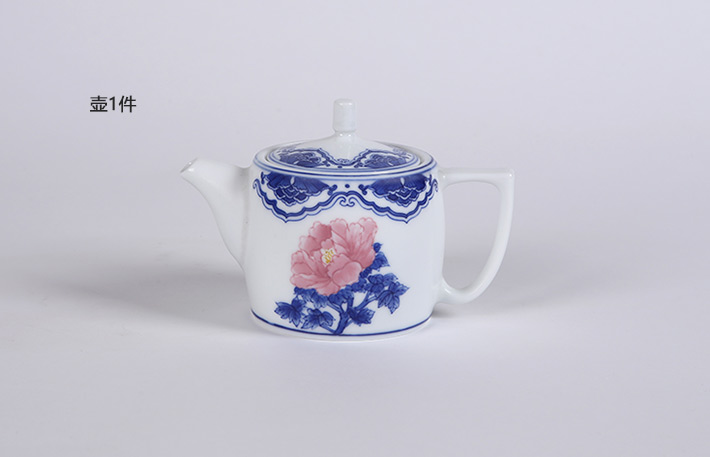 10头釉下手绘五彩茶具繁华祥瑞-产品中心-景德镇陶瓷集团有限责任公司