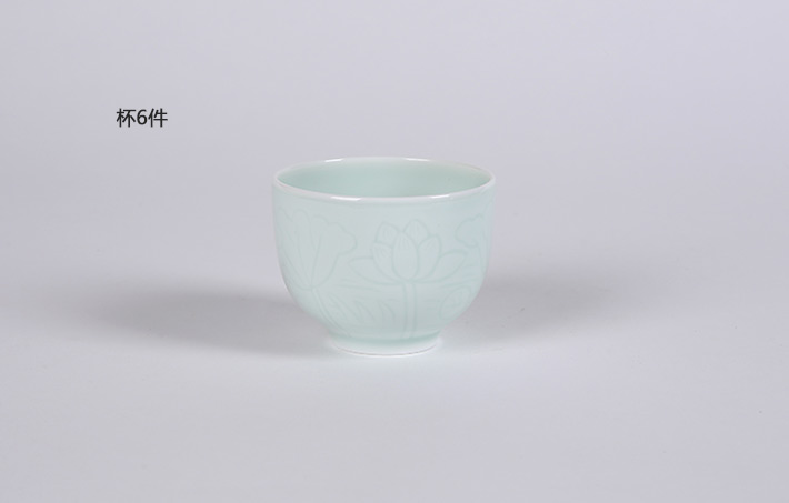 7头镌刻绿茶具-产品中心-景德镇陶瓷集团有限责任公司
