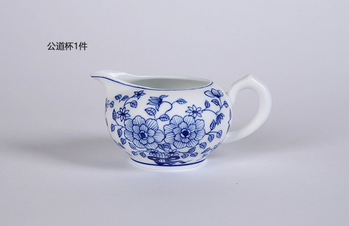 8头手绘青花时光茶具天姿国色-产品中心-景德镇陶瓷集团有限责任公司