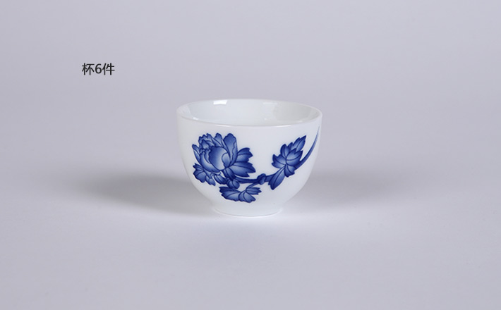8头釉中茶具--牡丹花-产品中心-景德镇陶瓷集团有限责任公司