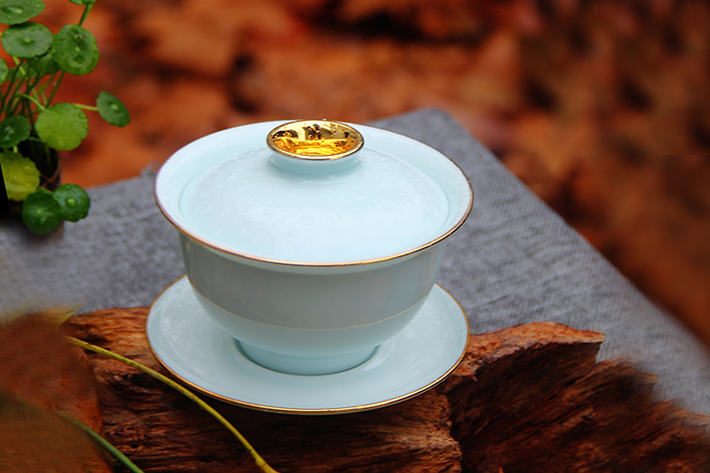 9头全手工青釉茶具金镶玉-产品中心-景德镇陶瓷集团有限责任公司