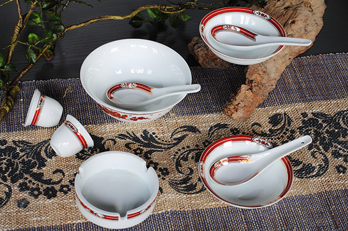 56头中餐具红金茶花-产品中心-景德镇陶瓷集团有限责任公司