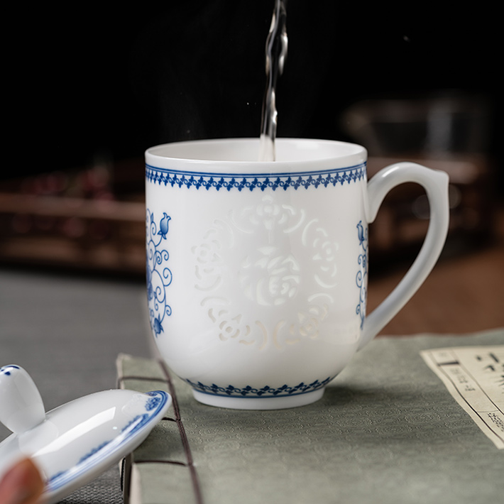 福玲珑杯（玫瑰）-产品中心-景德镇陶瓷集团有限责任公司