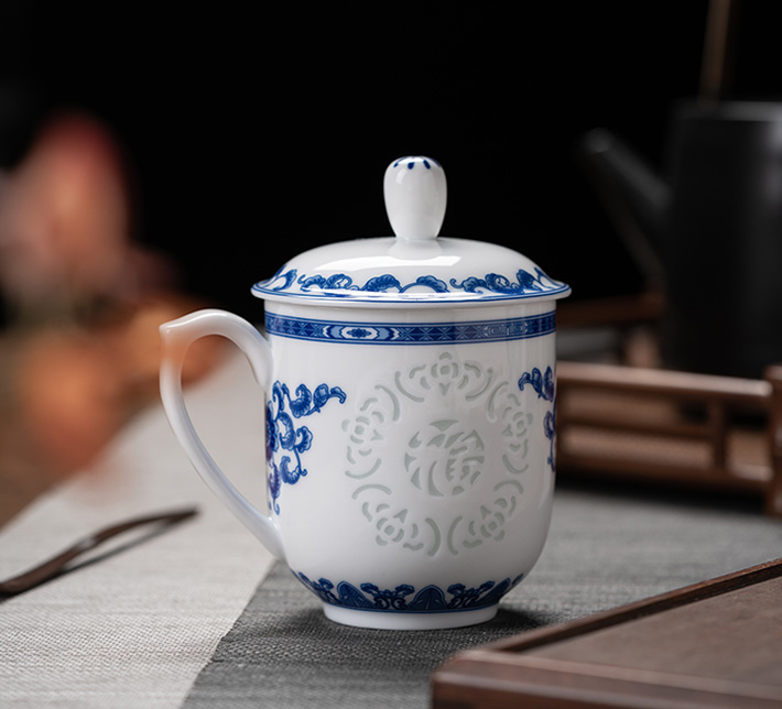 福玲珑杯（菊）-产品中心-景德镇陶瓷集团有限责任公司