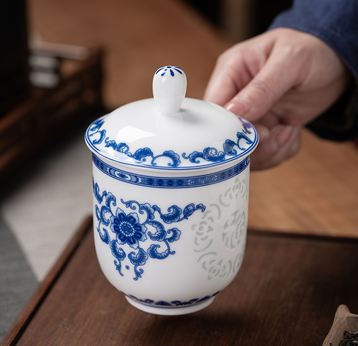 福玲珑杯（菊）-产品中心-景德镇陶瓷集团有限责任公司