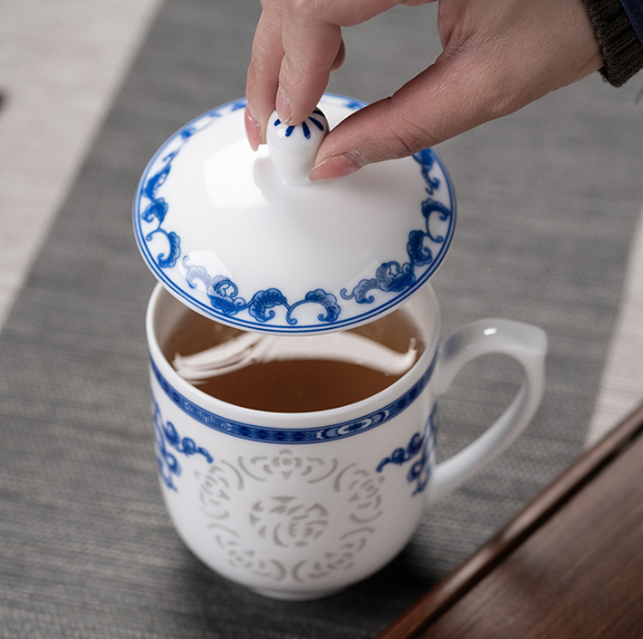 福玲珑杯（菊）-产品中心-景德镇陶瓷集团有限责任公司