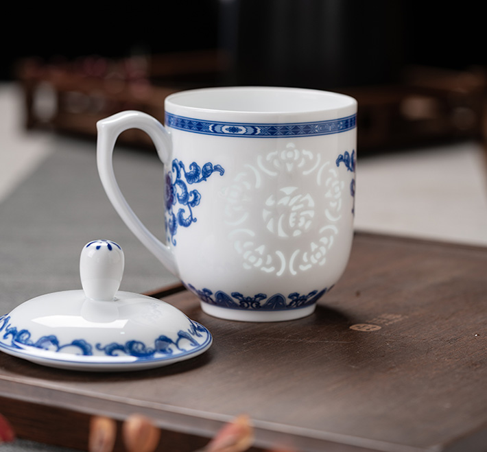 福玲珑杯（菊）-产品中心-景德镇陶瓷集团有限责任公司