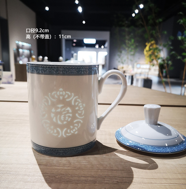 玲珑直身单杯-产品中心-景德镇陶瓷集团有限责任公司