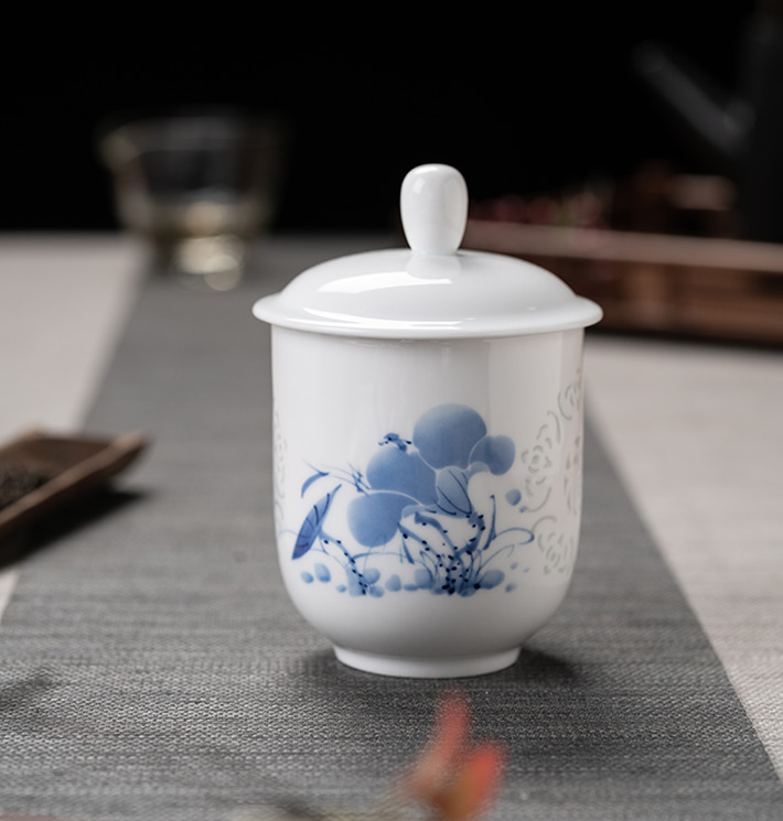 福玲珑杯（荷花）-产品中心-景德镇陶瓷集团有限责任公司