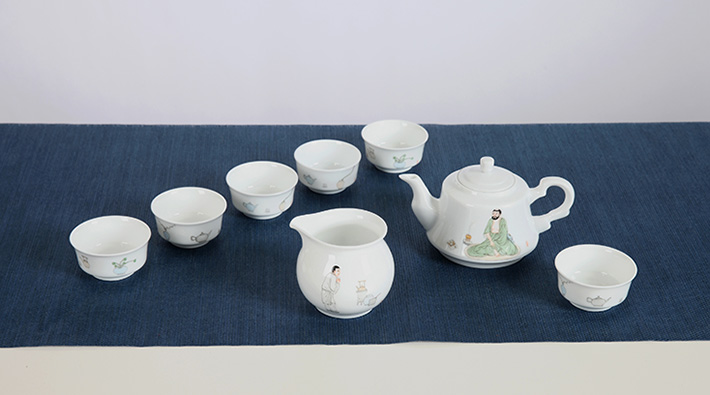 8头茶具（禅茶一味）-产品中心-景德镇陶瓷集团有限责任公司