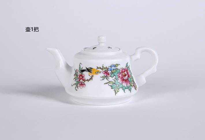 8头茶具（莺歌燕语）-产品中心-景德镇陶瓷集团有限责任公司
