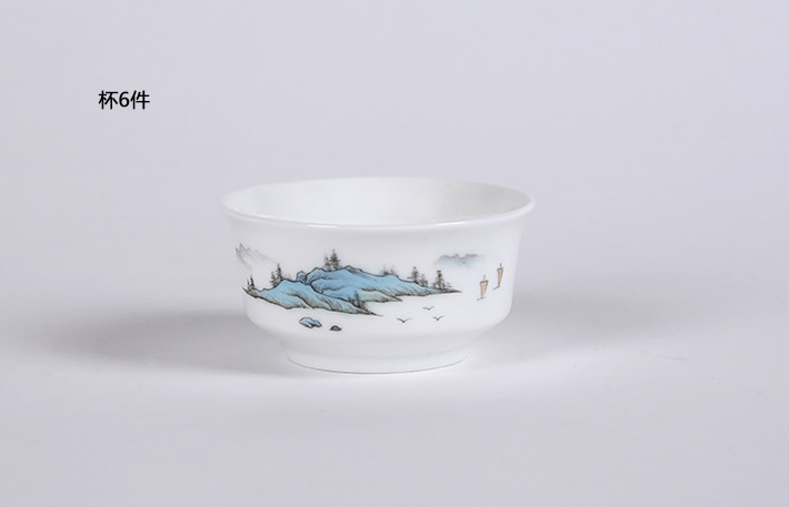 8头清新茶具（青山绿水）-产品中心-景德镇陶瓷集团有限责任公司