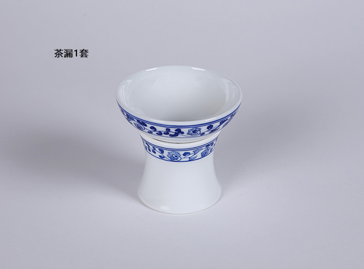13头手绘青花茶具--牡丹花边纹-产品中心-景德镇陶瓷集团有限责任公司