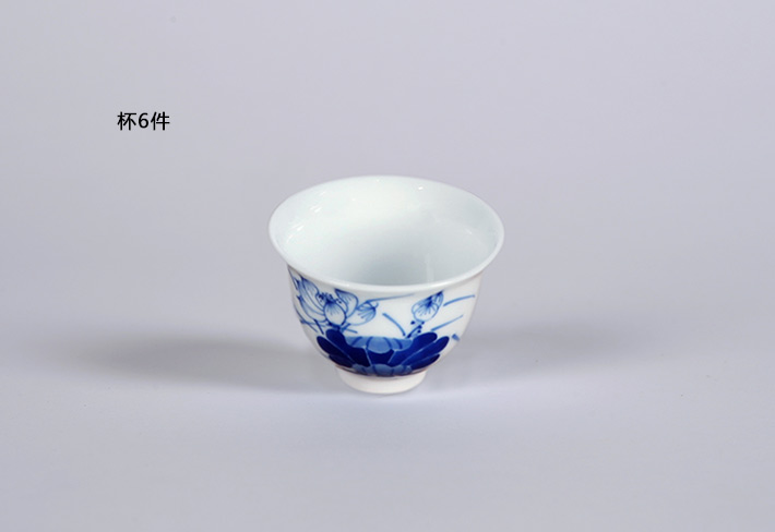 8头手绘青花茶具（清香）-产品中心-景德镇陶瓷集团有限责任公司