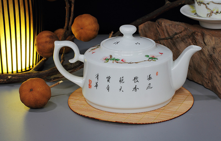 15头搪瓷彩茶具（金玉满堂）-产品中心-景德镇陶瓷集团有限责任公司