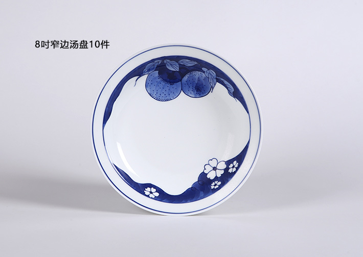 56头釉下手绘青花事事如意-产品中心-景德镇陶瓷集团有限责任公司