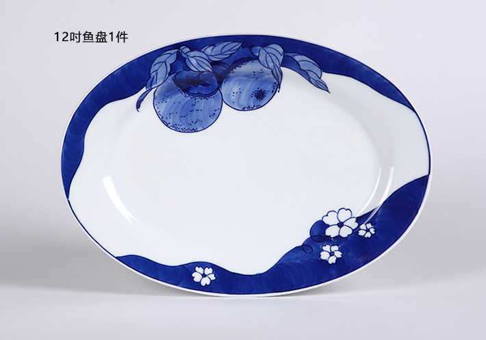 56头釉下手绘青花事事如意-产品中心-景德镇陶瓷集团有限责任公司