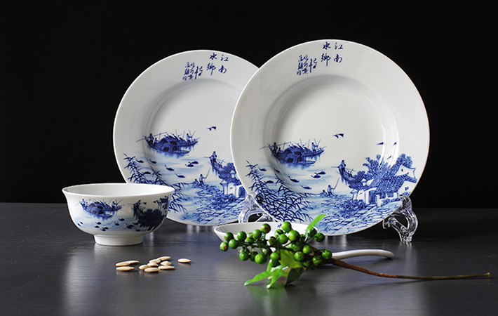 26头中餐具江南水乡-产品中心-景德镇陶瓷集团有限责任公司