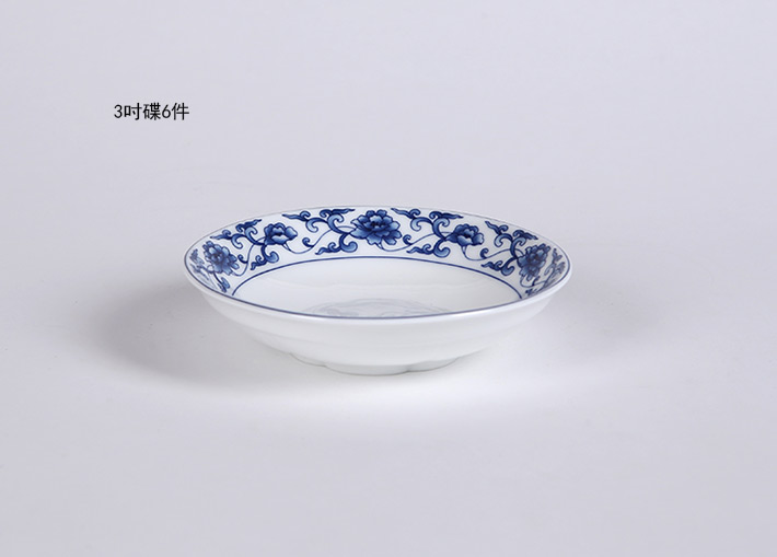 36头莲花中餐具青花瓷繁华牡丹-产品中心-景德镇陶瓷集团有限责任公司