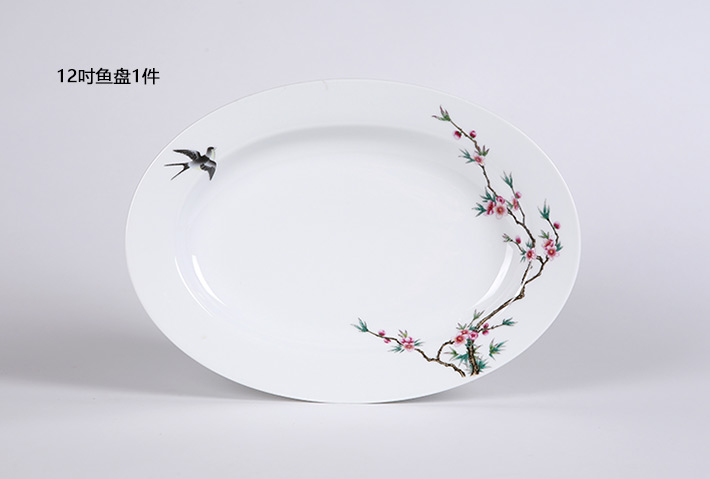 70头搪瓷彩中餐具最春光-产品中心-景德镇陶瓷集团有限责任公司