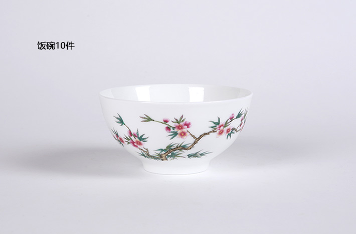70头搪瓷彩中餐具最春光-产品中心-景德镇陶瓷集团有限责任公司
