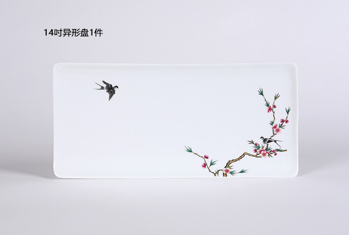 70头搪瓷彩中餐具最春光-产品中心-景德镇陶瓷集团有限责任公司
