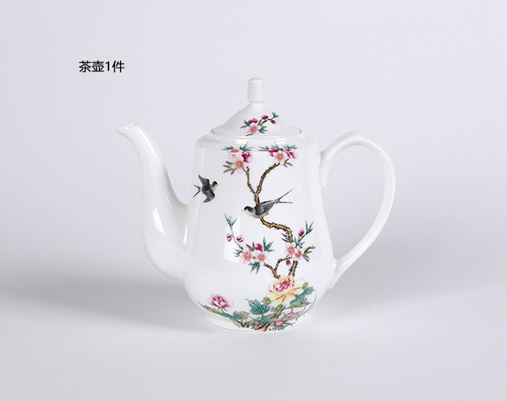 70头搪瓷彩中餐具最春光-产品中心-景德镇陶瓷集团有限责任公司