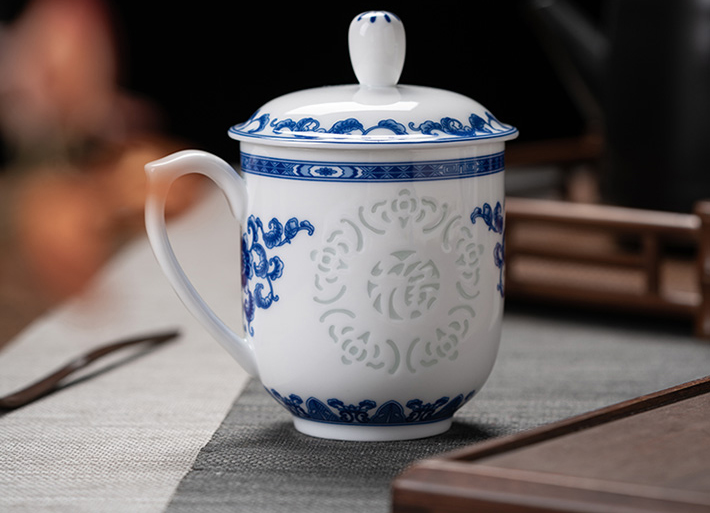 福玲珑杯（菊）-产品中心-景德镇陶瓷集团有限责任公司